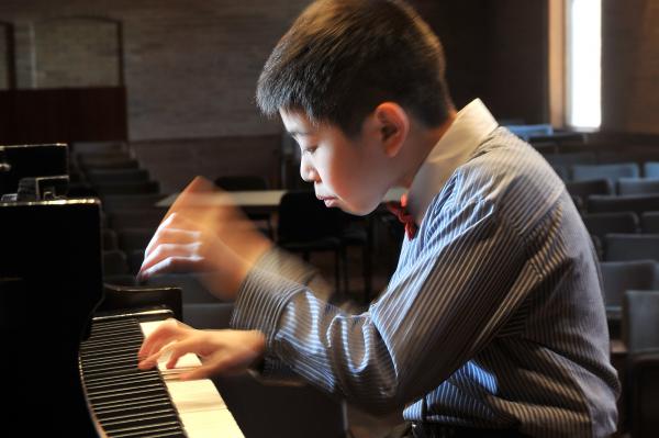Why Study Here - Tony Yang at piano