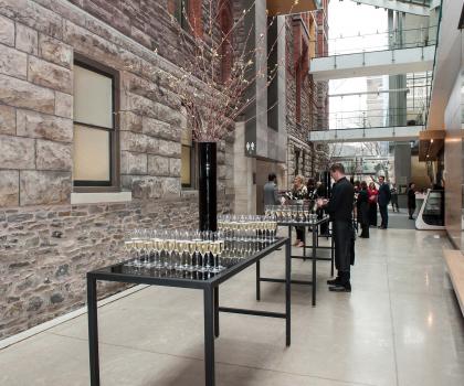 The Atrium and the Michael and Sonja Koerner Early Instrument Collection