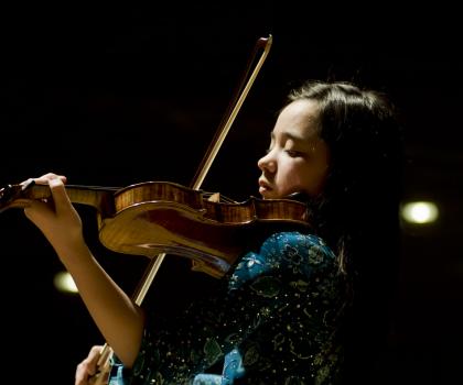 Student performing