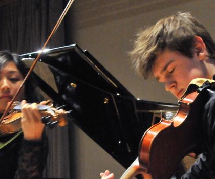 Students performing