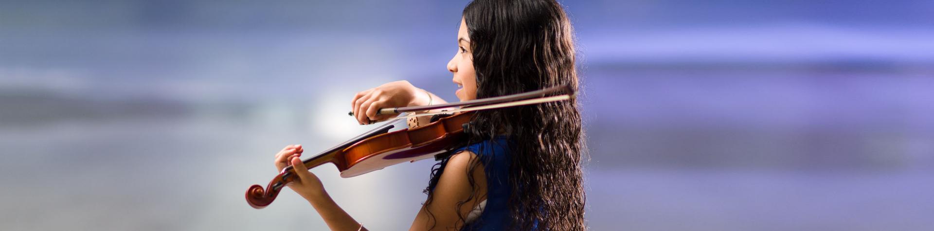 Why Study Music? Girl playing the violin
