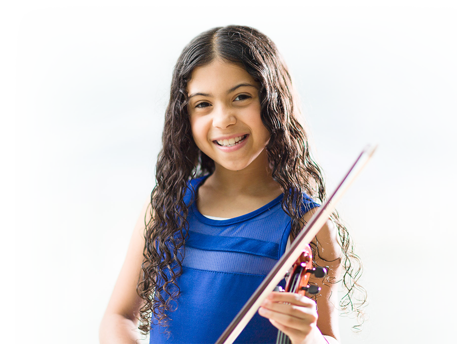 Girl playing violin
